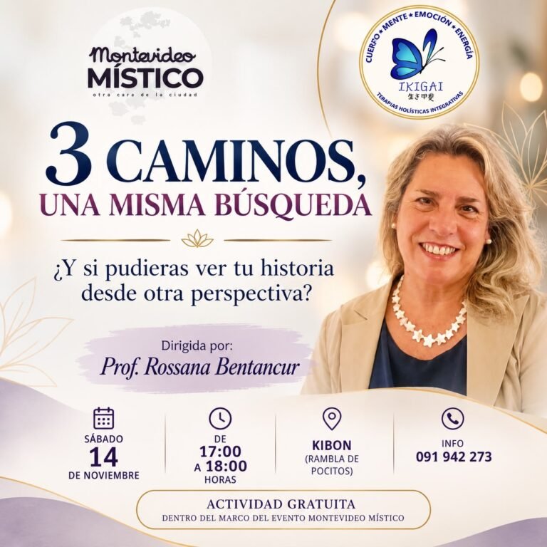 Conferencia : “3 caminos una misma búsqueda”